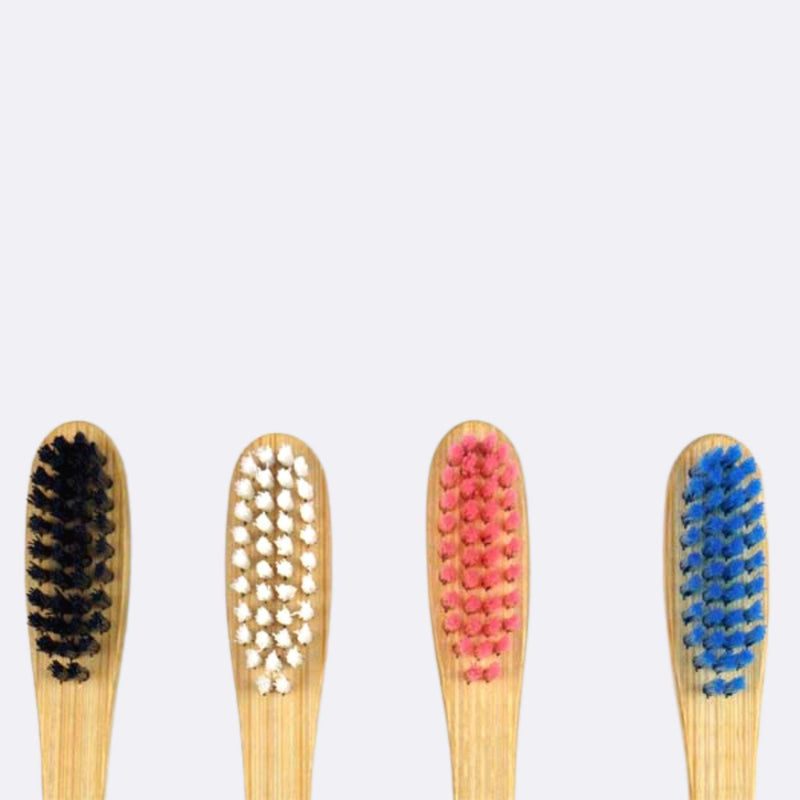 4 stk. Bambui bambus tandbørster til familien - Bambui